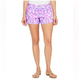 Lilly Pulitzer Adie shorts in the Amethyst Beach Bathers print sz 4